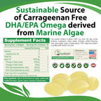 GoodEarth Nutrition Vegan Omega-3 DHA/EPA - 60 Softgels - image 2