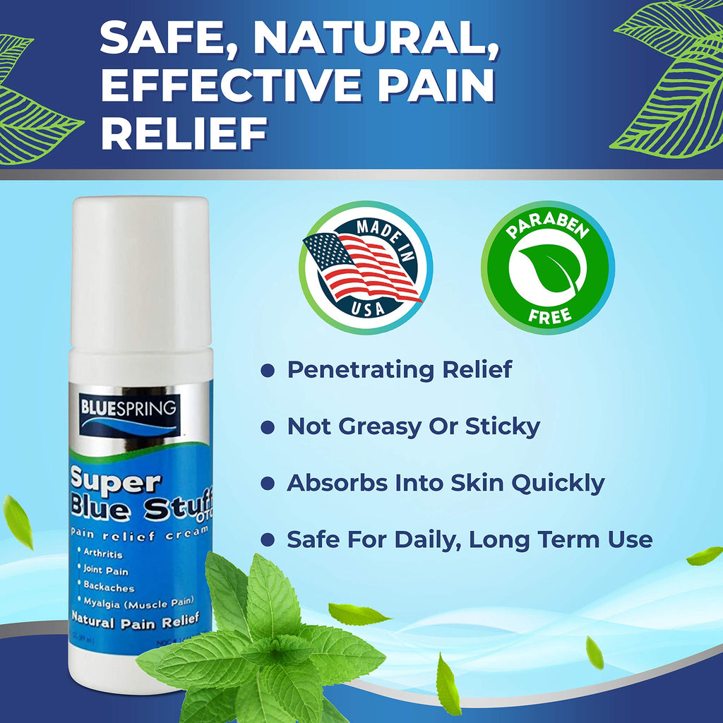 Emu Therapy Super Blue Stuff Natural Pain Relief Roll-On with Emu Oil - image 4