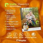 biophix Vitamin D-3 10000 IU High-Potency - 120 Softgels - image 5