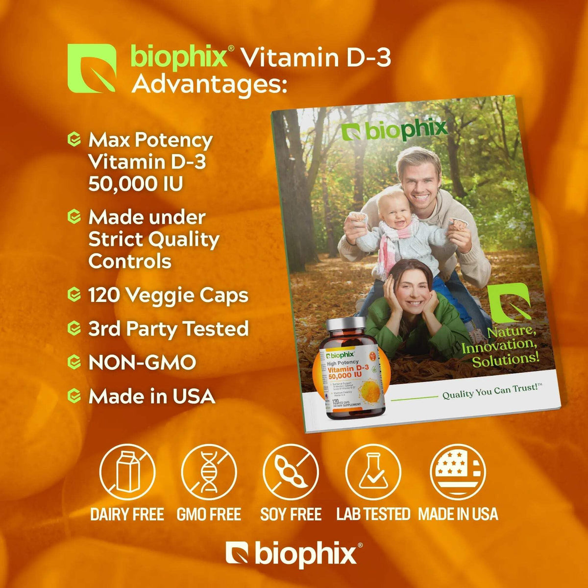 biophix Vitamin D-3 10000 IU High-Potency - 120 Softgels - image 5
