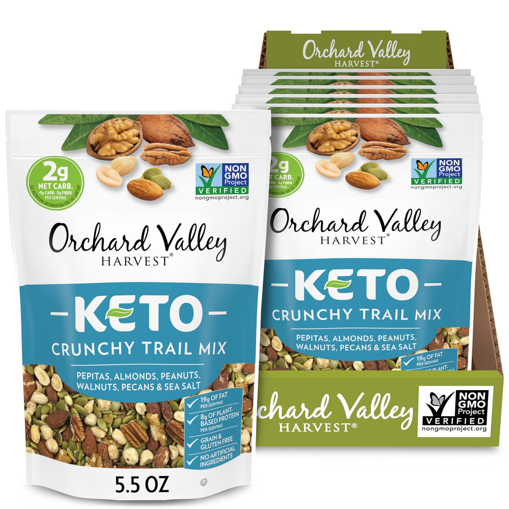 Orchard Valley Harvest Keto Crunchy Trail Mix - Pack of 6