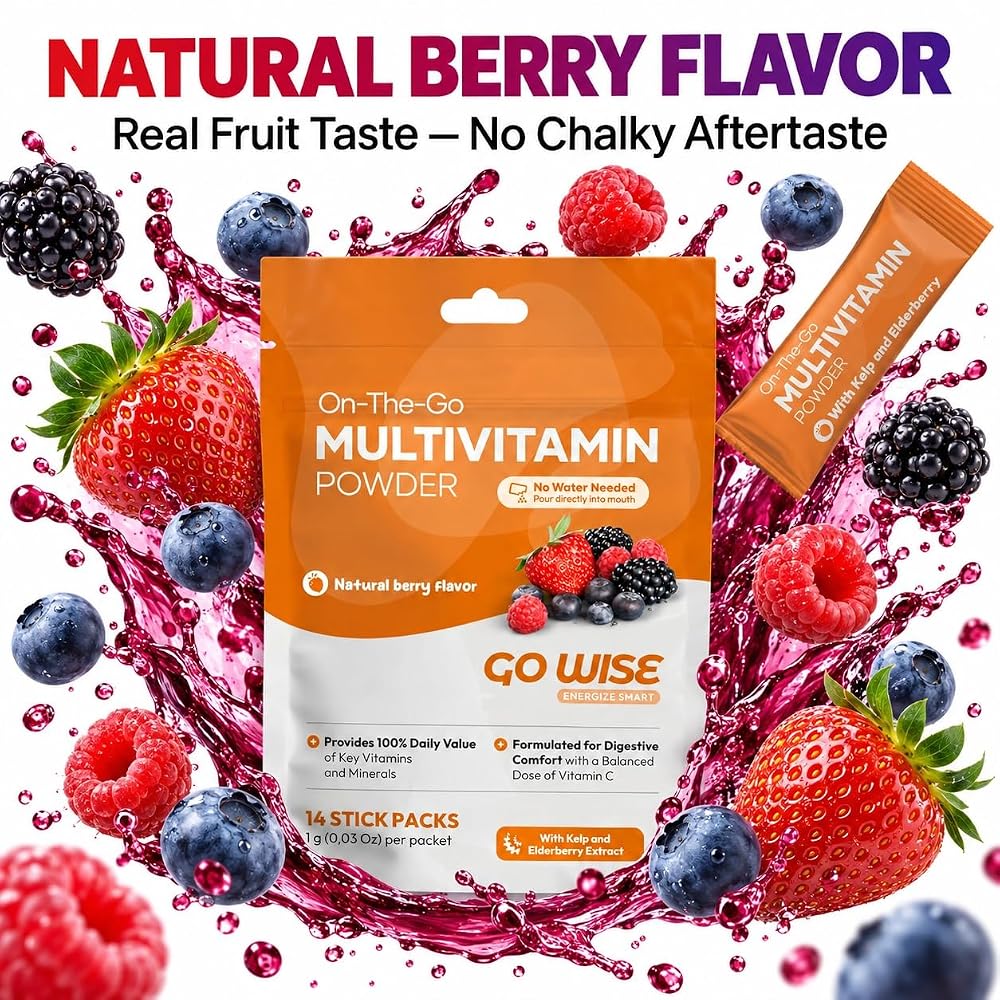 Go Wise Multivitamin Powder for Women and Men - No Water, No Pills