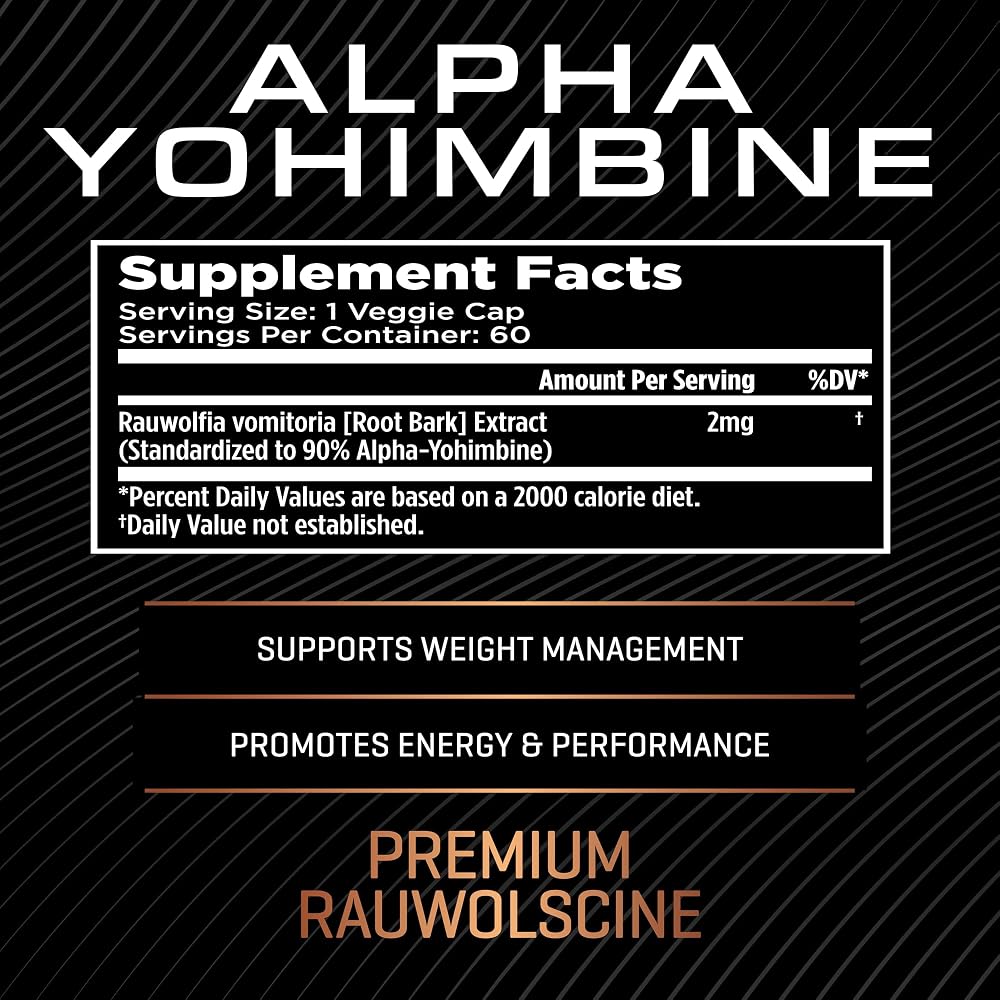 Team Six Supplements Alpha Yohimbine Fat Burner - 60 Capsules - image 3