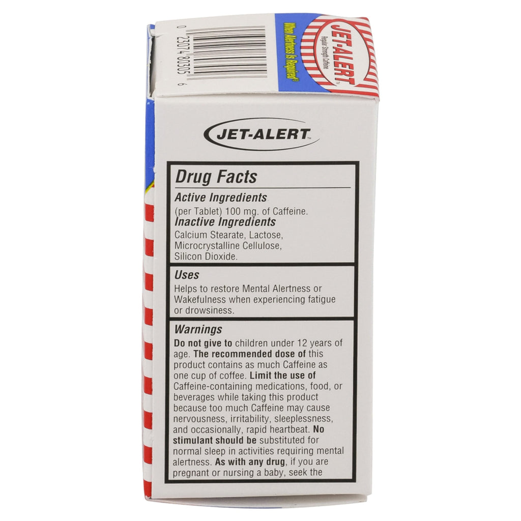 Jet-alert 100 Mg Each Caffeine Tab 120 Count Value Packs
