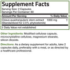 Bronson Cissus Quadrangularis Extract 1000 mg - 120 Vegetarian Capsules - image 6
