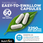 Nutrivein Premium Multi Collagen Capsules 2250mg - 180 Capsules - image 5