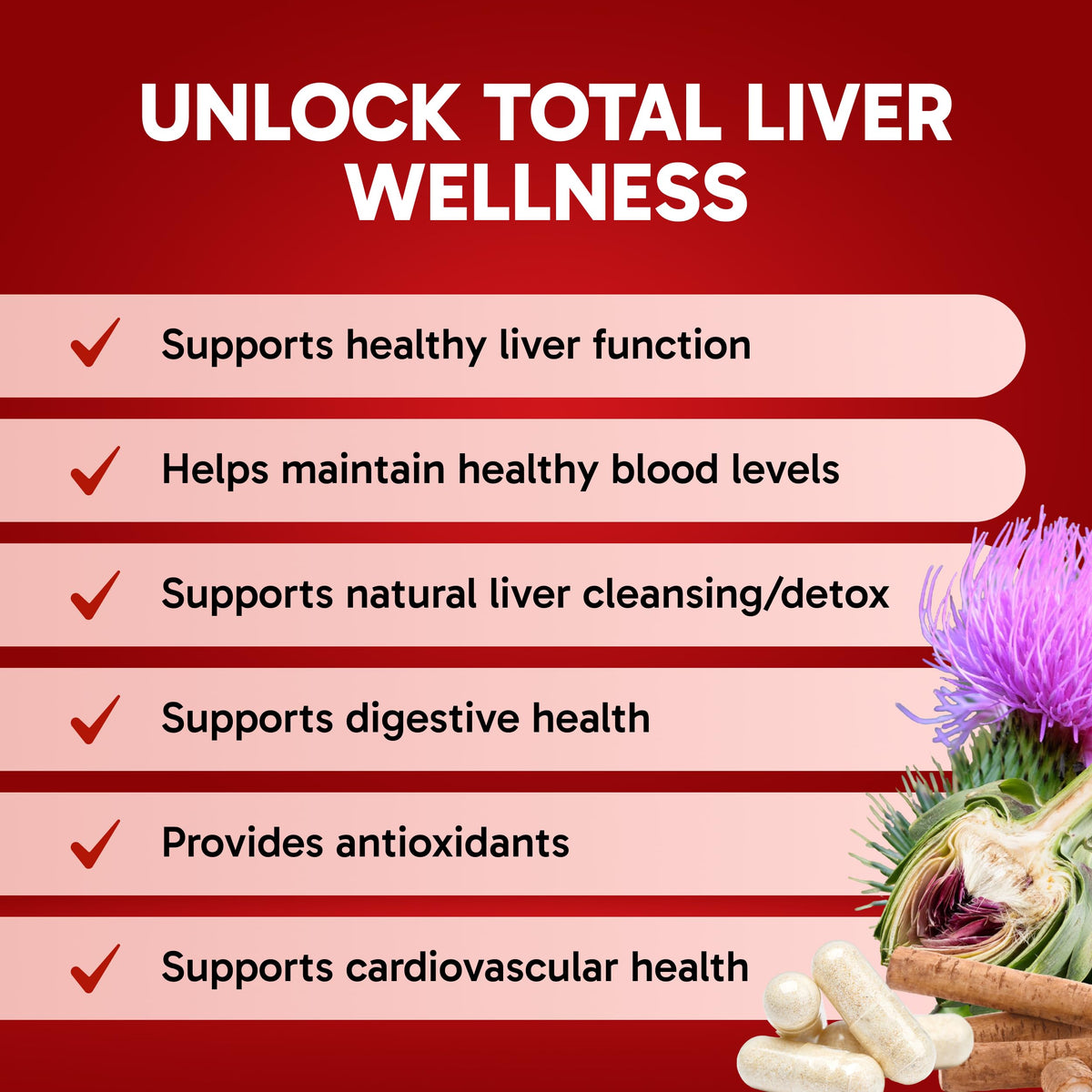 Clinical Effects Liver Support Milk Thistle Supplement - 60 Capsules - image 3