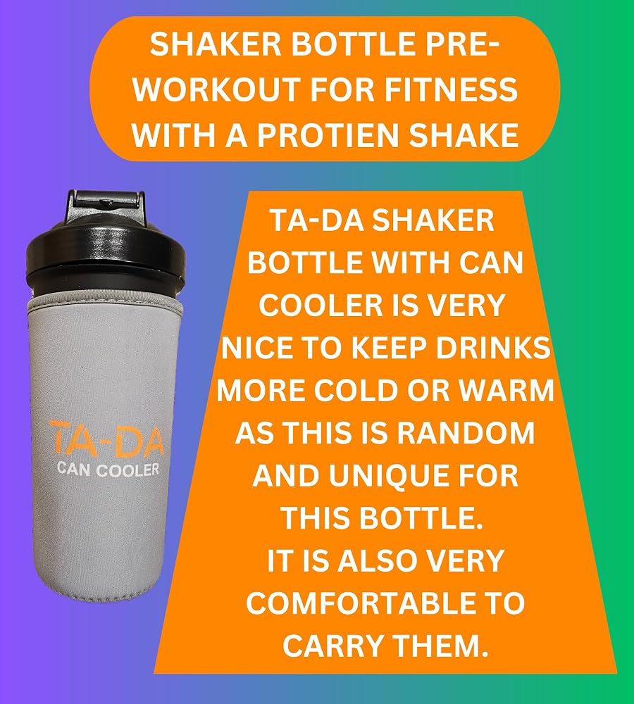 TA-DA Shaker Bottle with Can Cooler - 28 oz - image 2
