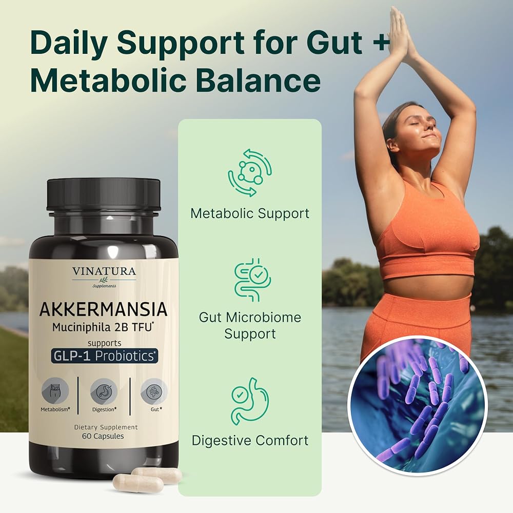 VINATURA Akkermansia Probiotic Supplement - 60 Capsules - image 3