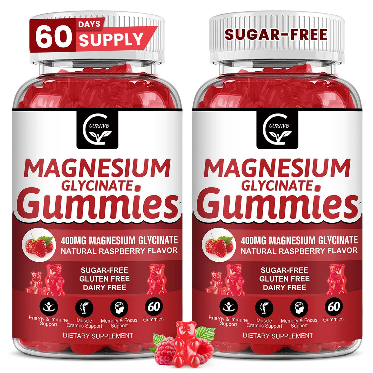 GORNVB Magnesium Glycinate Gummies 400mg
