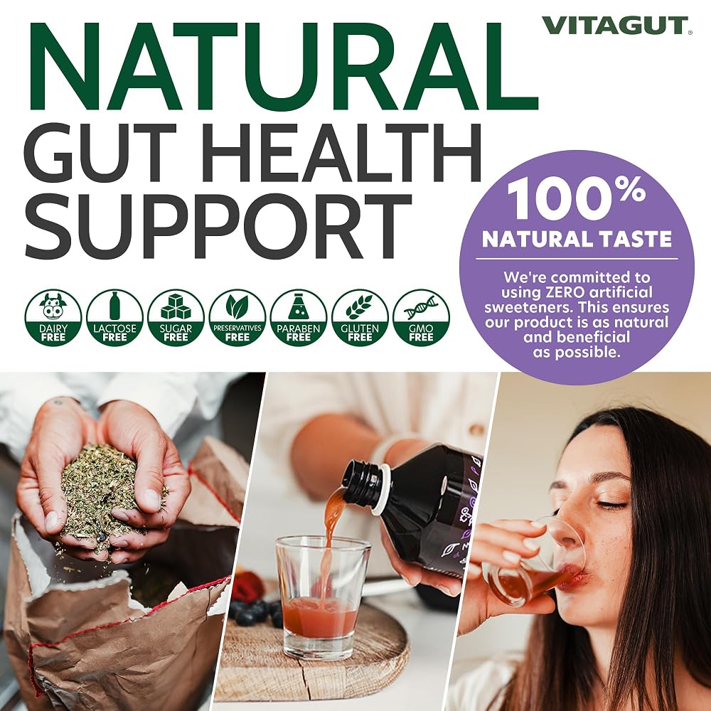 VITAGUT Liquid Probiotic with Prebiotics & Postbiotics - 17 Fl Oz - image 5