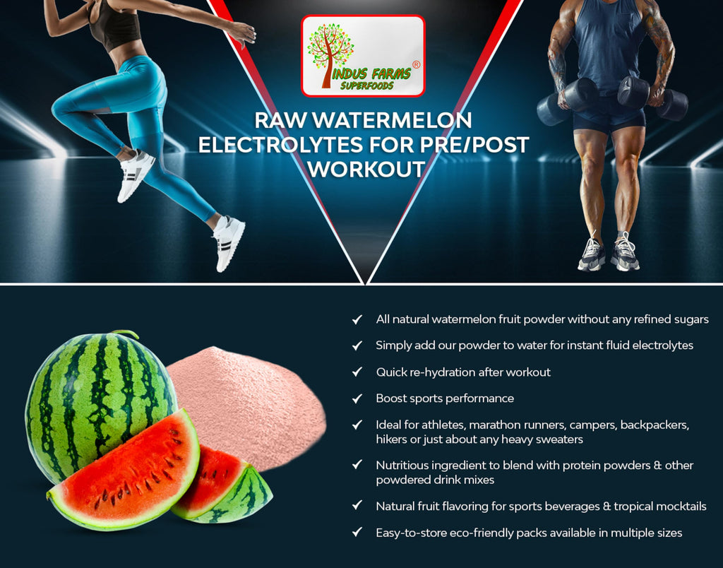 Indus Farms Watermelon Powder, Pre-Workout & Post-Workout Drink, 8 oz