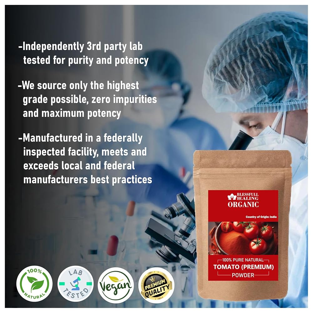 Blessfull Healing Organic Tomato (Premium) Powder 100% Pure Natural