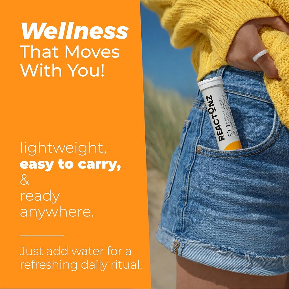 REACTONZ 5-in-1 Immune Support Effervescent Tablets