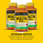 MASON NATURAL Niacin 500 mg Flush-Free - 180 Capsules - image 4