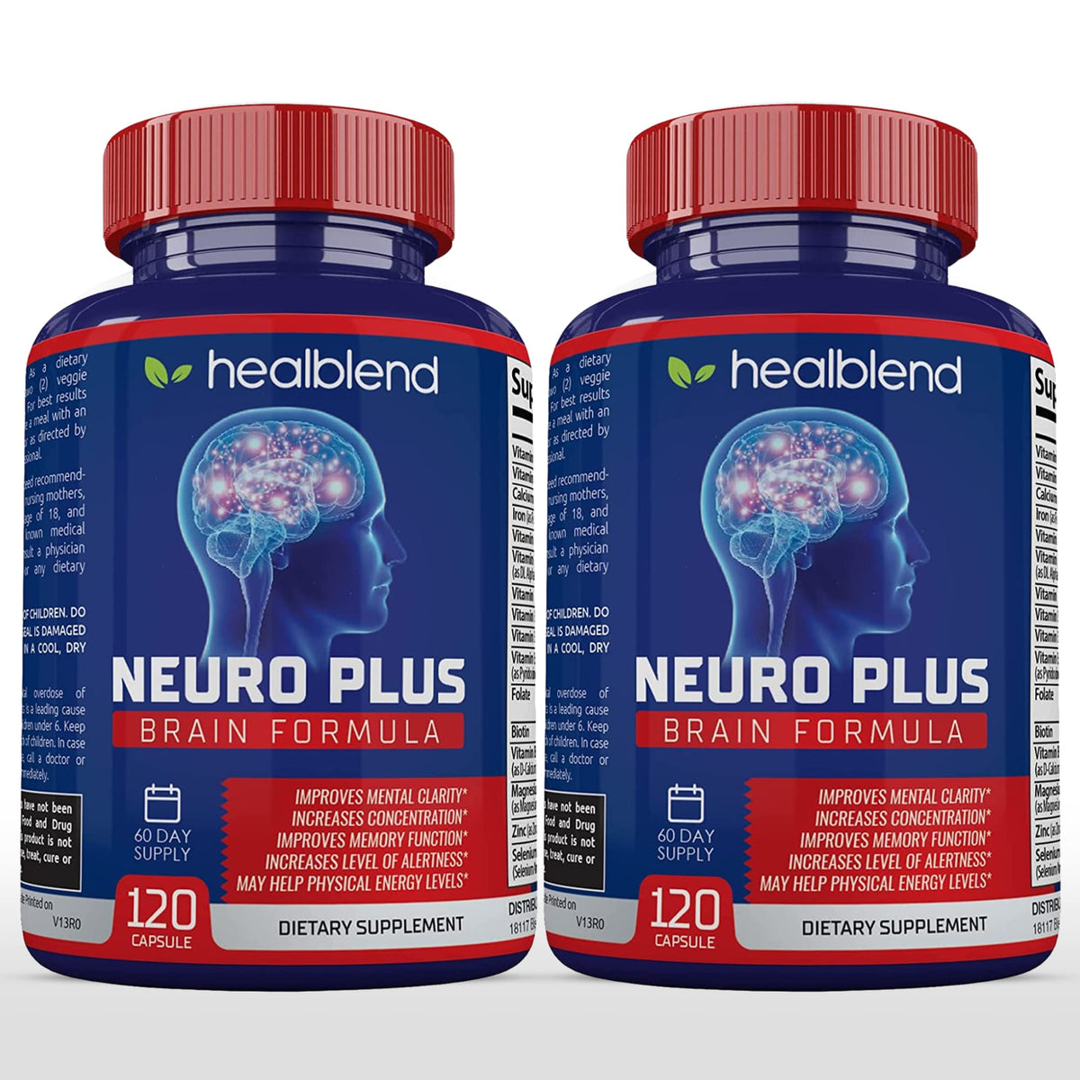 healblend Neuro Plus Brain & Focus Formula - Nootropic Brain Booster