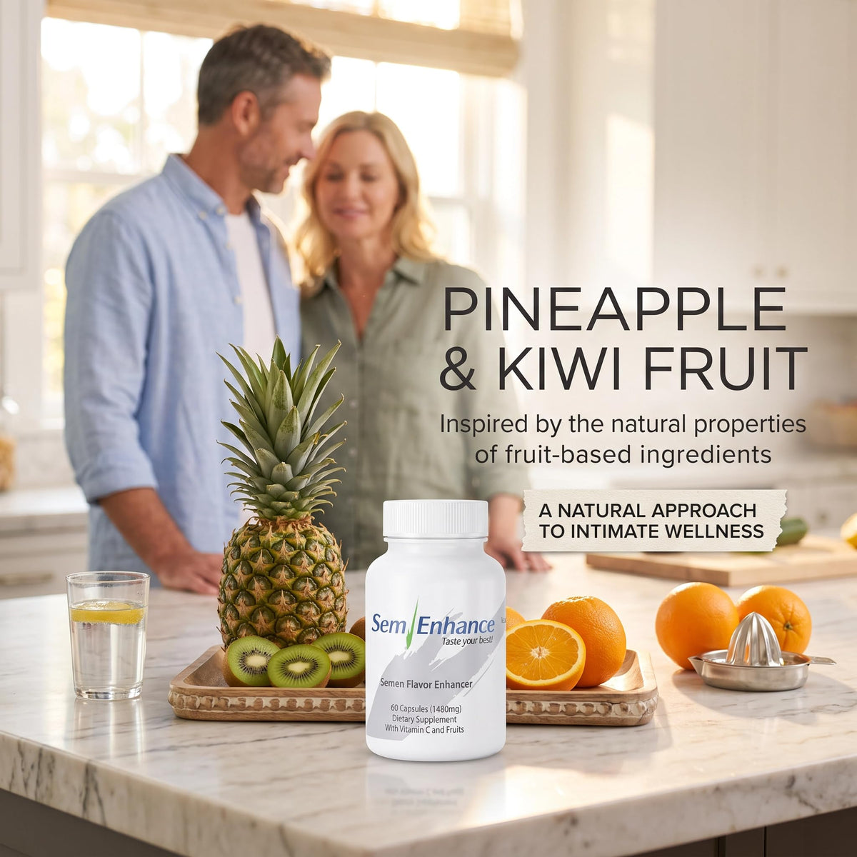 Semenhance Men's Vitality Formula with Pineapple & Vitamin C - 60 Capsules - image 4