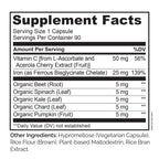 Naturelo Capsules iron 25Mg vitamin C gentle On The Stomach