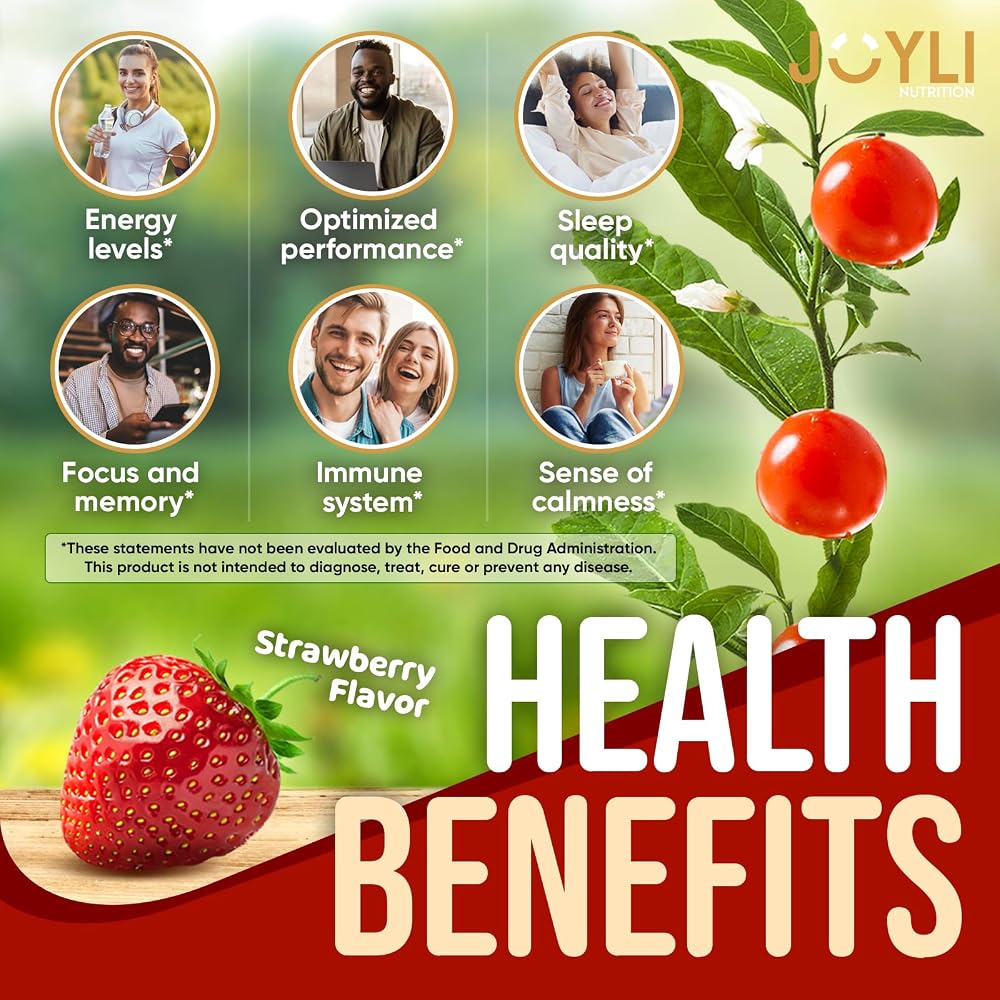 JOYLI Nutrition Ashwagandha Gummies for Focus & Rest - 120 Count - image 2