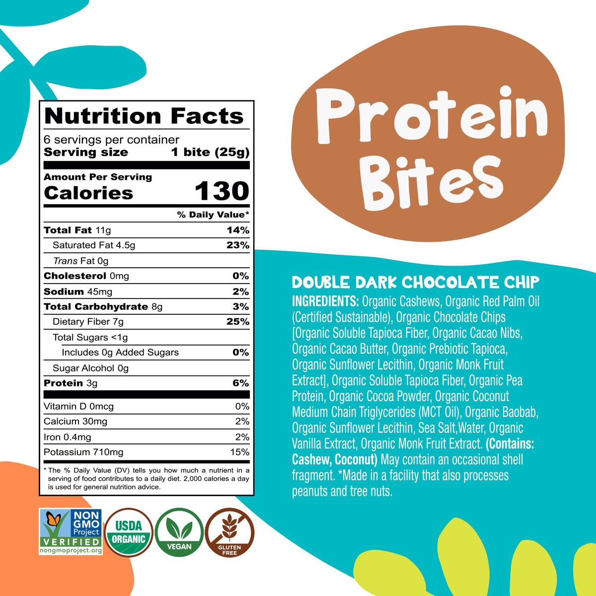 Bhu Fit Keto Bites Double Dark Chocolate Chip Cookie Dough - image 5