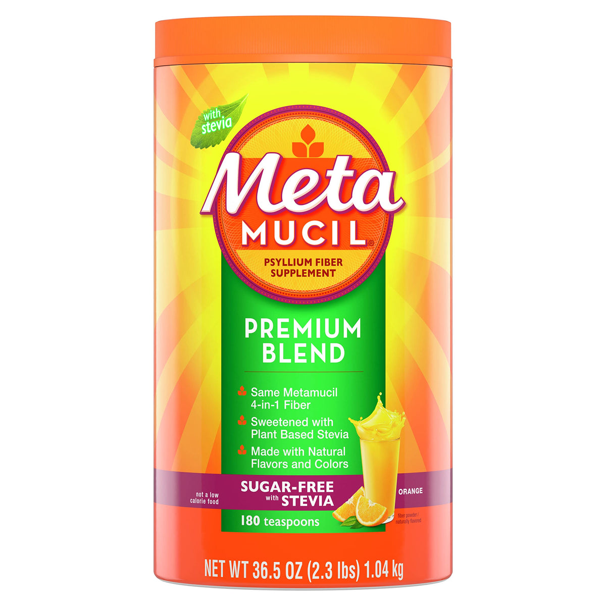 Metamucil Fiber Powder Sugar Free - 36.5 oz