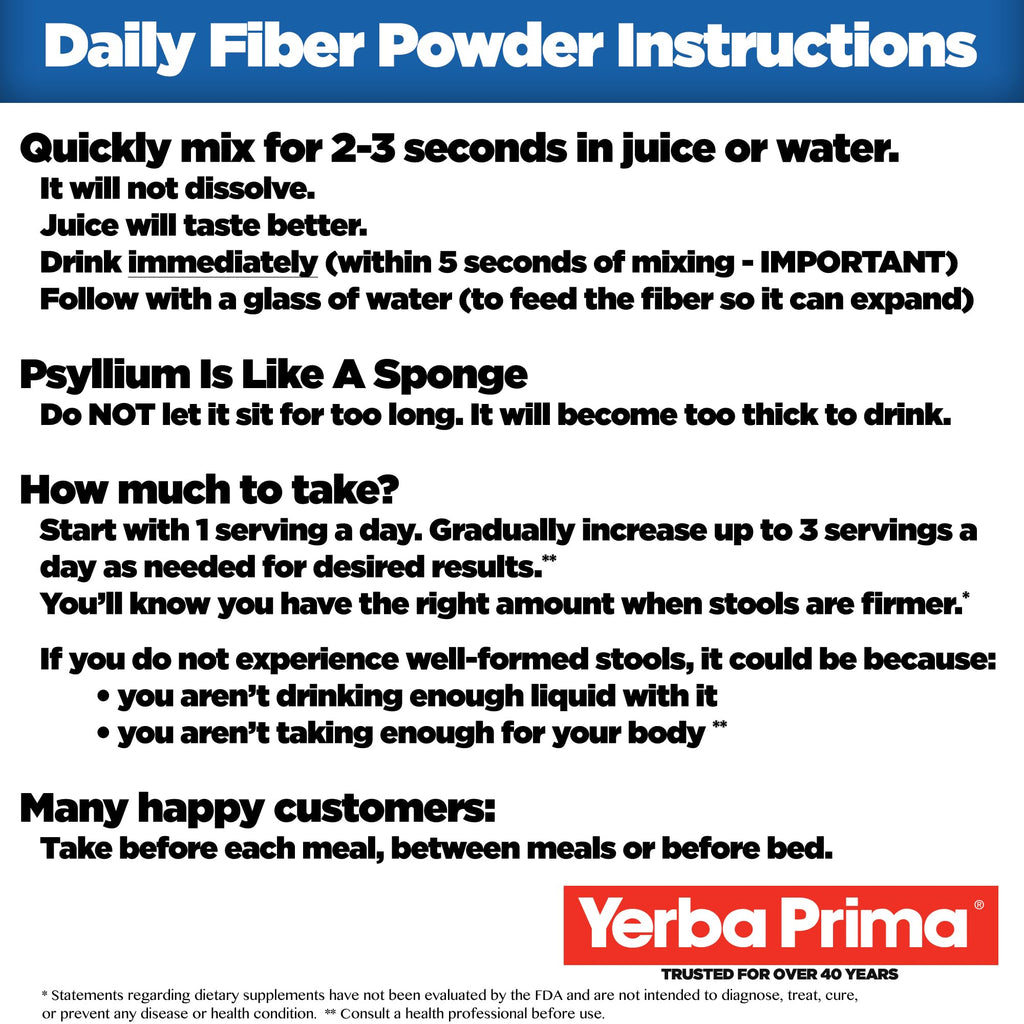 Yerba Prima Daily Fiber Formula Powder - 24 oz - image 4
