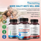 HarmoVira Liposomal Glucosamine 9-in-1 Joint Wellness - 180 Capsules - image 8