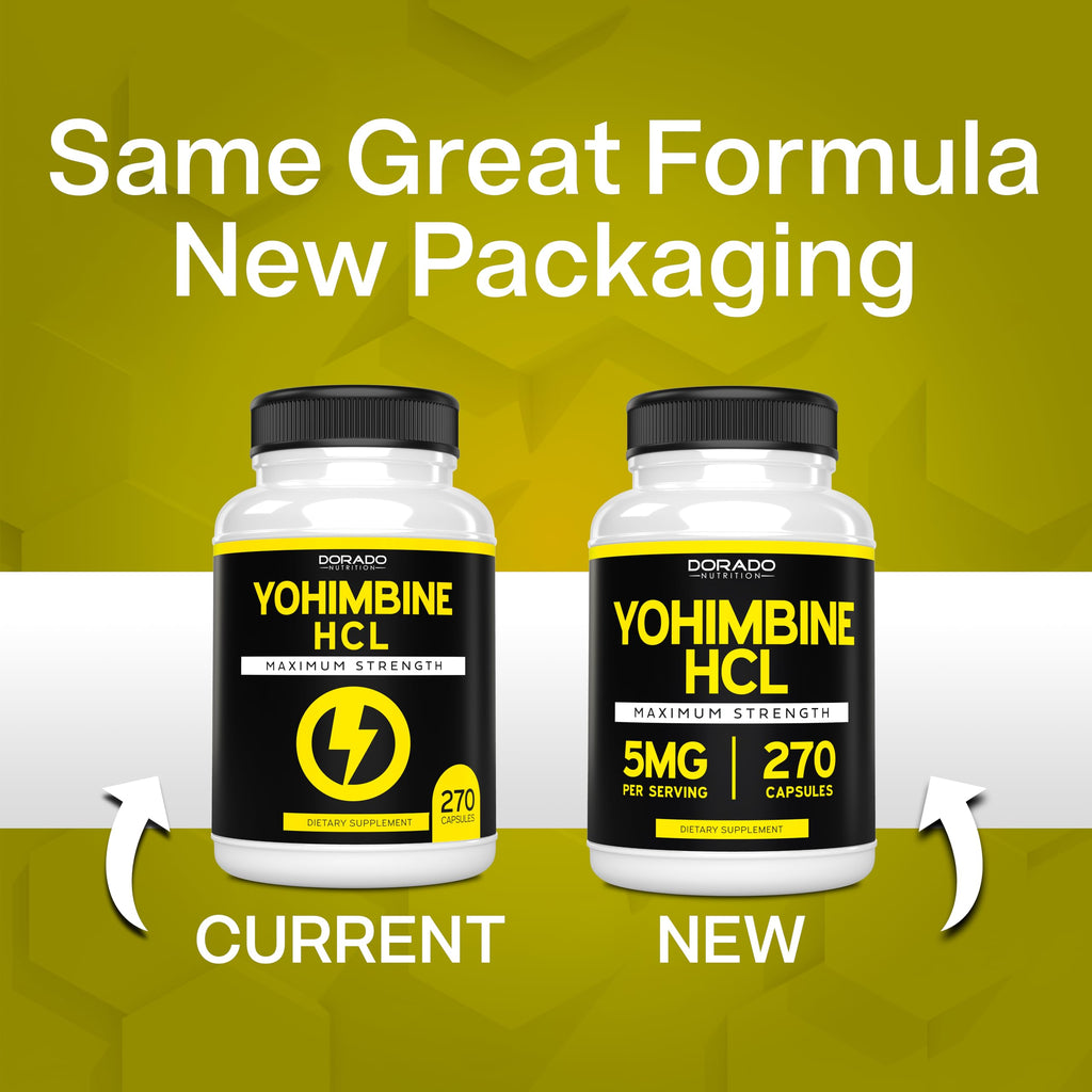 DORADO NUTRITION Yohimbine HCL 5mg - 270 Capsules - image 4