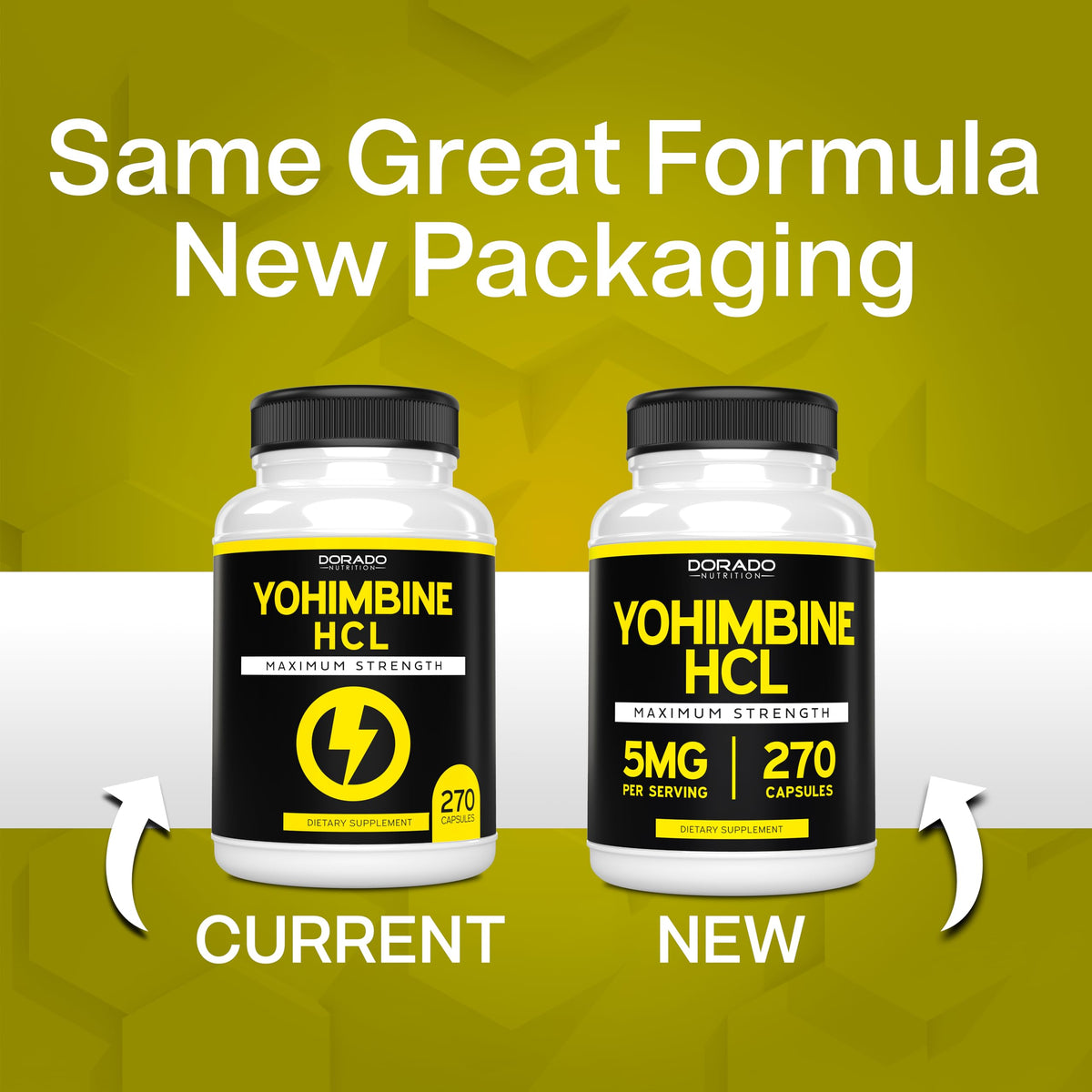 DORADO NUTRITION Yohimbine HCL 5mg - 270 Capsules - image 4