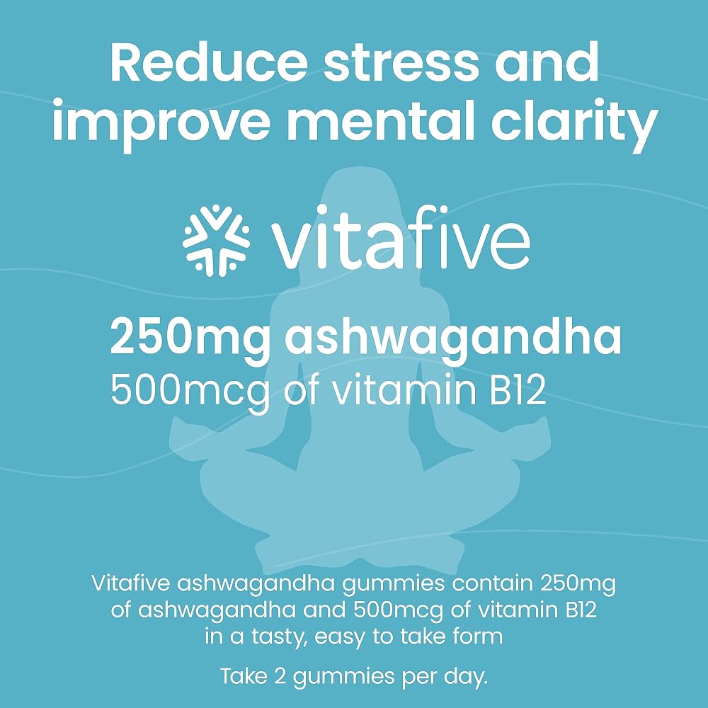 vitafive Ashwagandha Gummies with Vitamin B12 - 50 Count - image 2