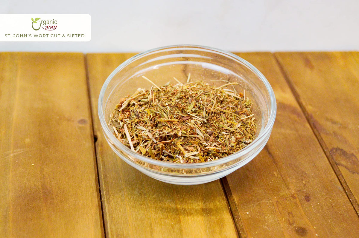 Organic Way St. John's Wort Cut & Sifted (Hypericum perforatum)