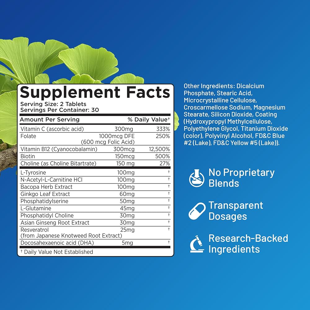 Provasil Brain Supplement for Memory, Focus, Mood & Concentration