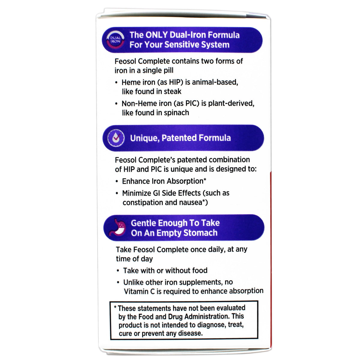 Feosol Bifera Iron Caplets Complete - 180 Caplets (Pack of 6) - image 5