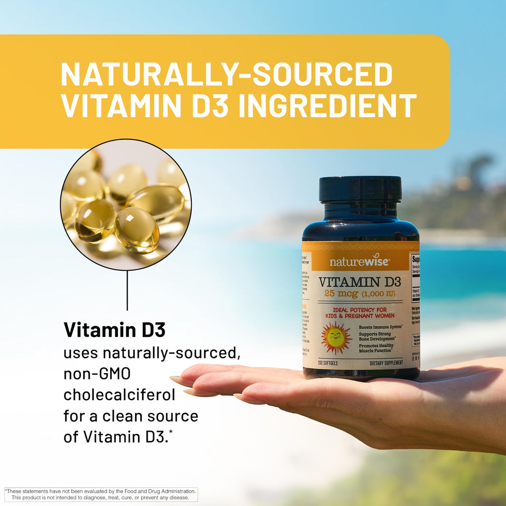 NatureWise Vitamin D3 Supplement, Immune Support