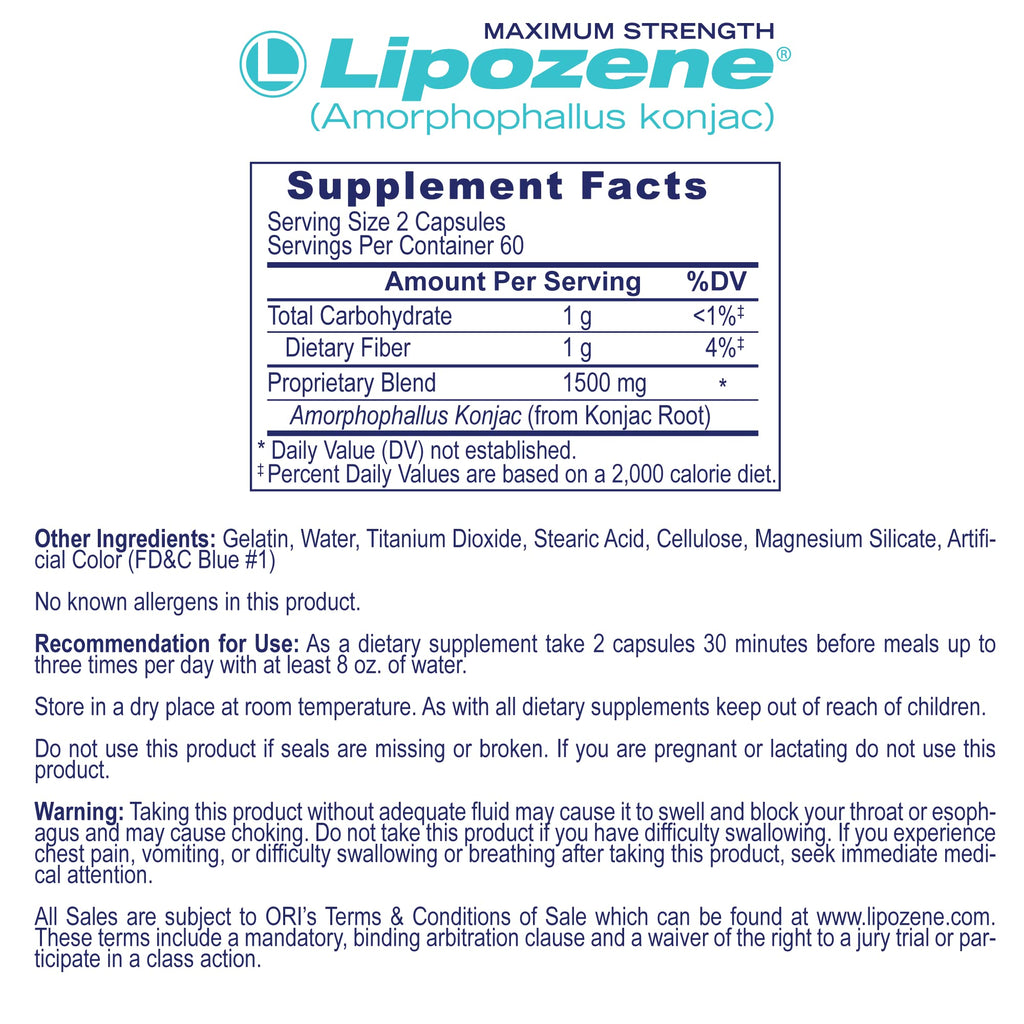 Lipozene Fiber Supplement Weight Management Bundle - image 6