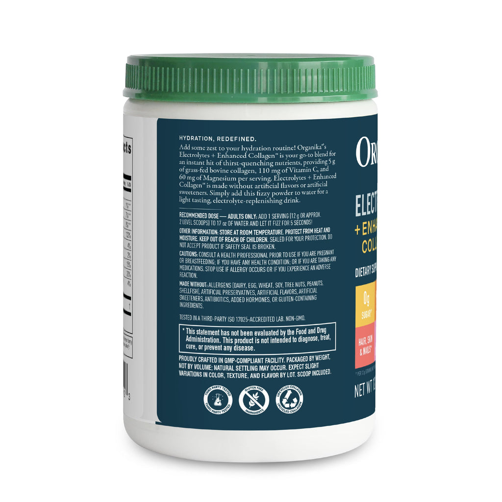 Organika Enhanced Electrolytes with Collagen