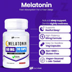 Healthfare Melatonin 60mg High-Strength Sleep Support - 180 Vegetarian Capsules - image 2