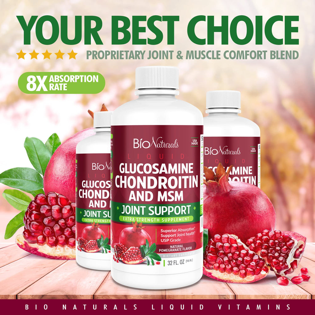 Bio Naturals Glucosamine Chondroitin MSM Liquid Joint Support - 32 fl oz - image 5