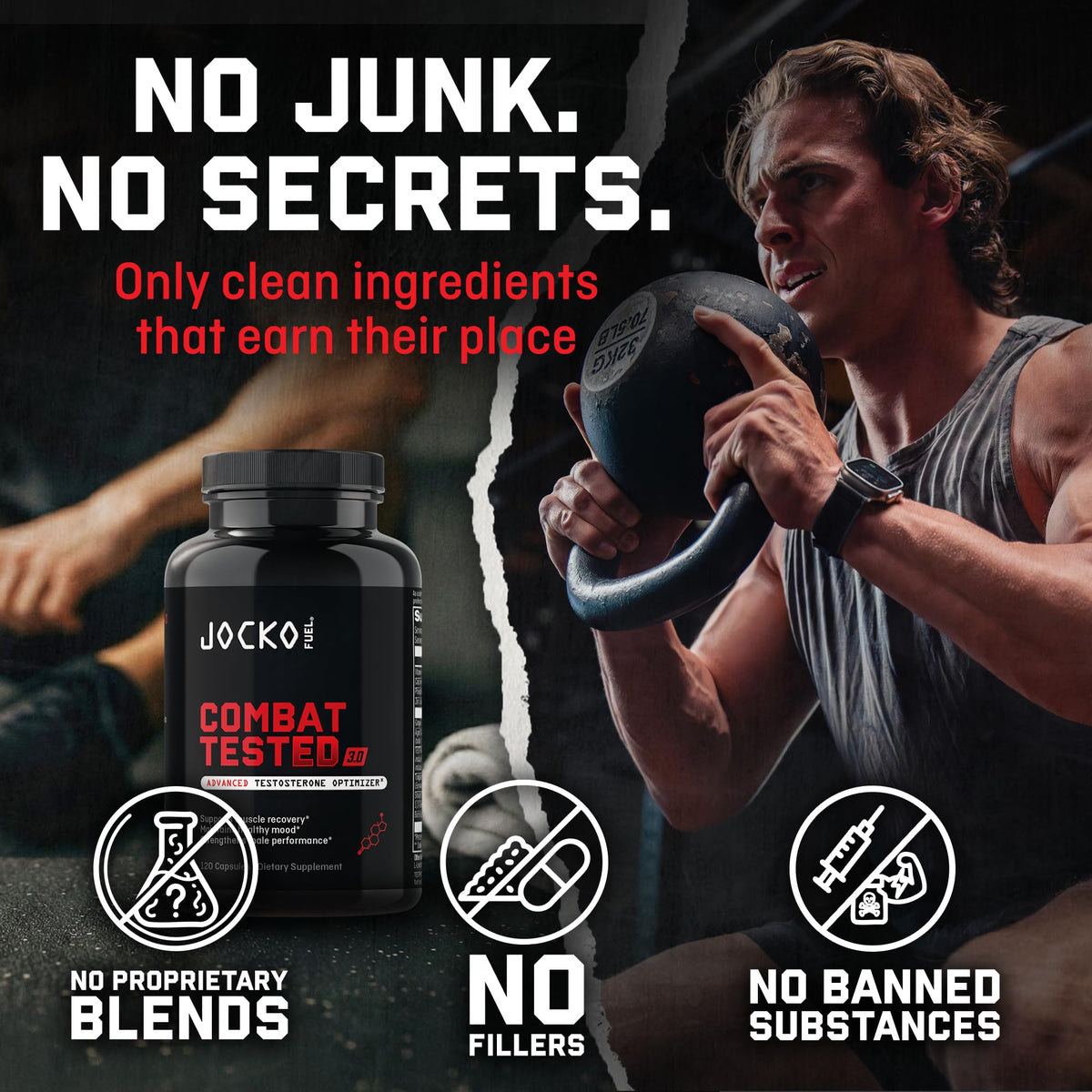 Jocko Fuel Combat Tested 3.0 Testosterone Support - 120 Capsules - image 5