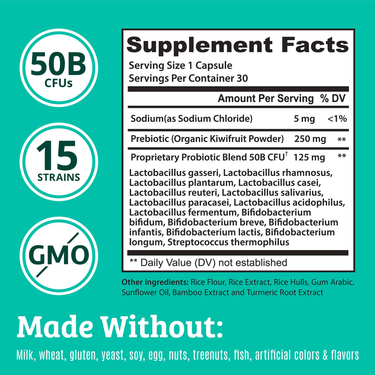 Dr. Matthew Prebiotics and Probiotics 50 Billion - 30 Capsules - image 3