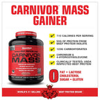 MuscleMeds CARNIVOR Mass Gainer Beef Protein Isolate - 6 lb - image 3