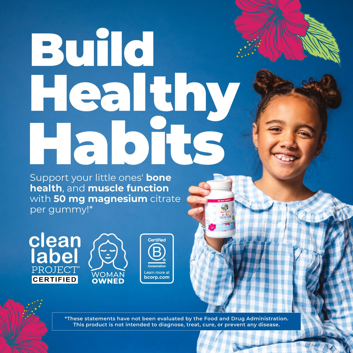 MaryRuth's Kids Magnesium Gummies 50mg - 60 Gummies - image 2
