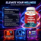 VAITE Horse Chestnut Extract Gummies Vein Support - 60 Count - image 3