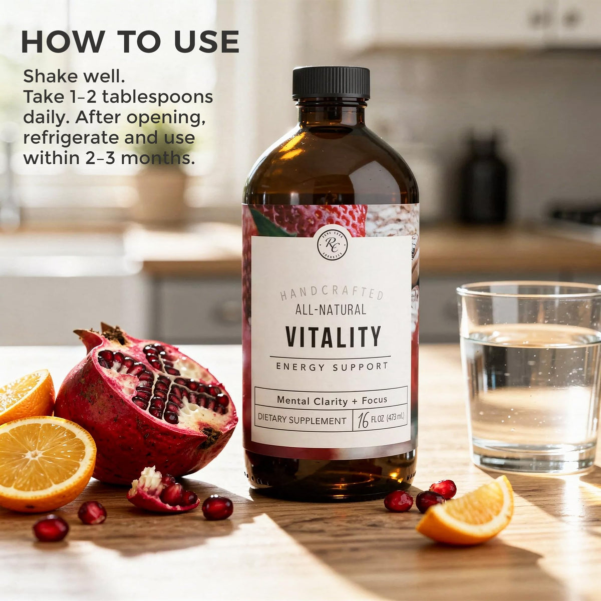 Rowe Casa Organics Vitality Energy Support Liquid - 16 Fl Oz - image 4