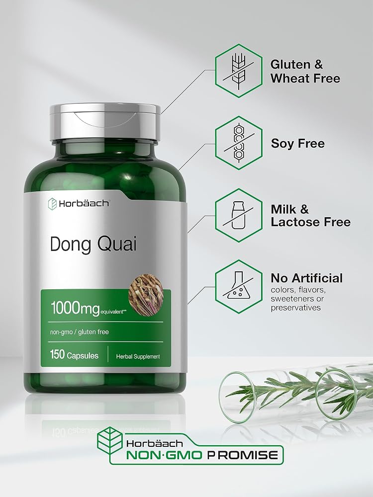 Horbäach Dong Quai Capsules - 150 Count - image 5