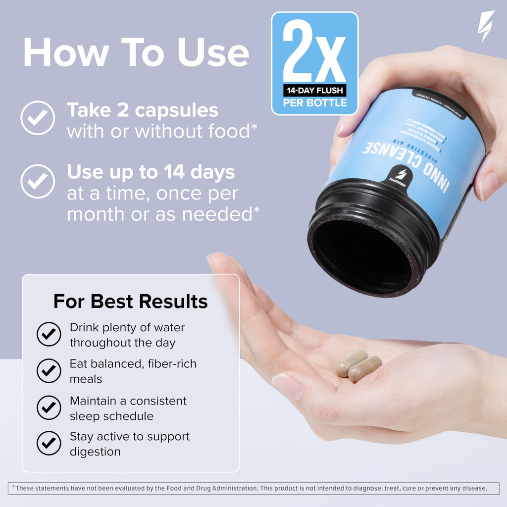 InnoSupps Inno Cleanse 2X 14 Day Colon Cleanse & Detox Flush - image 5