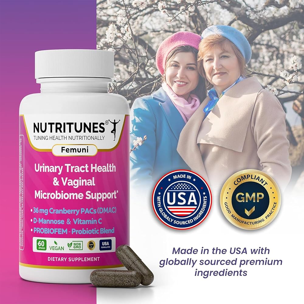 Nutritunes Femuni UTH Urinary Tract Health Supplement - 60 Capsules - image 6