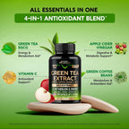 NUTRAHARMONY Green Tea Extract 20:1 with Green Coffee Bean - 120 Capsules - image 6