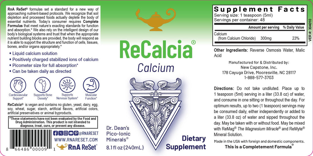 RnA ReSet ReCalcia Liquid Calcium Supplement - 8.1 fl oz - image 4