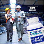 Natural Systems Calcium Magnesium Zinc Vitamin D - 60 Tablets - image 3